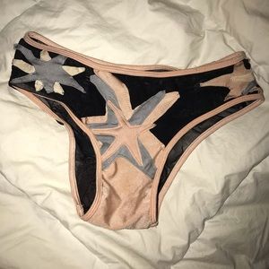 Mesh starfish bikini bottom